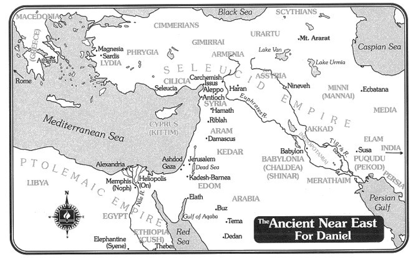 Map for Book of Daniel