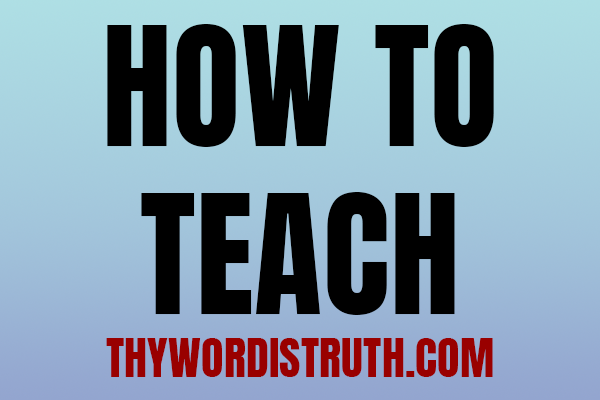 13 Lessons on How to Teach